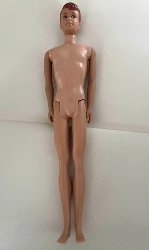 Vintage Allan Doll Nude Brown Eyes Straight Legs Mattel 1960 Japan