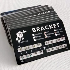 100Set Dental Ortho Brackets Metal Braces Mini Roth Slot.022 345 Hooks Mesh Base