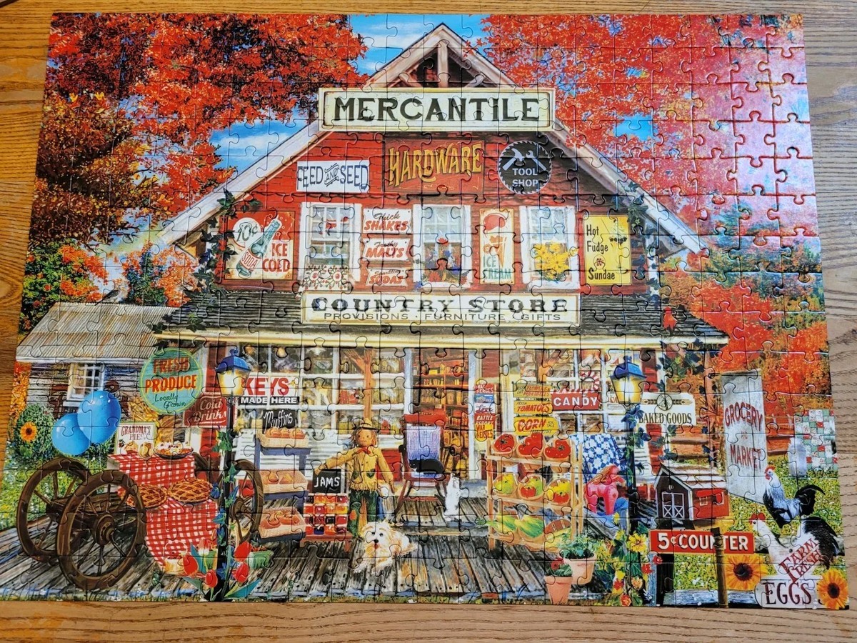 Rose Art Colorluxe Puzzle Country Store 300 Pieces Complete! Made