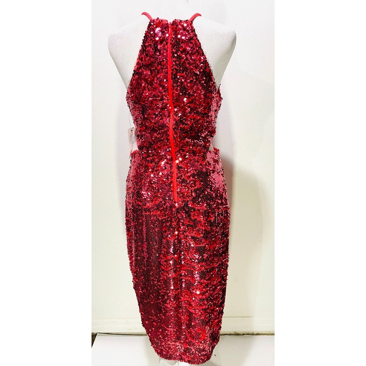 women's dark pink disco dress Donna Morgan sequins night out holidays HOCO women 4 New length sleeveless dress with silky handfeel Pink Jumpsuit Women Disco -