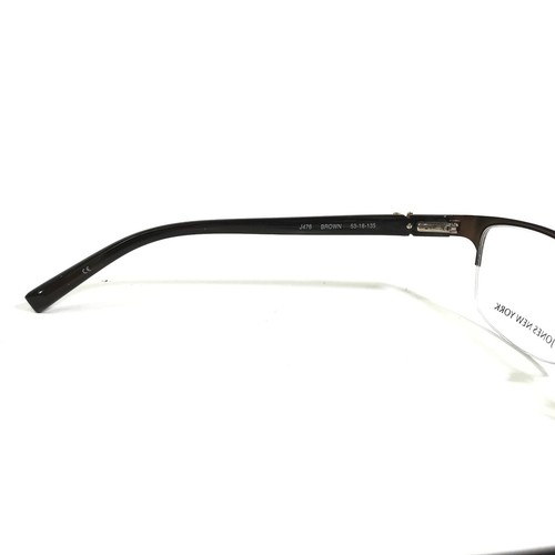 Jones New York Eyeglasses Frames J476 BROWN Square Half Rim 53-18-135 - Picture 9 of 10