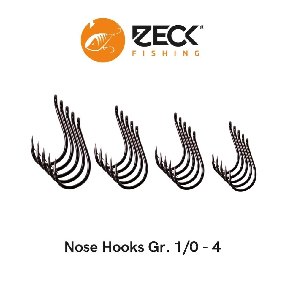 5 Drop Shot Haken Zeck Nose Hook Gr. 4 -1/0 Barschhaken Zanderhaken Angelhaken - Bild 1 von 1