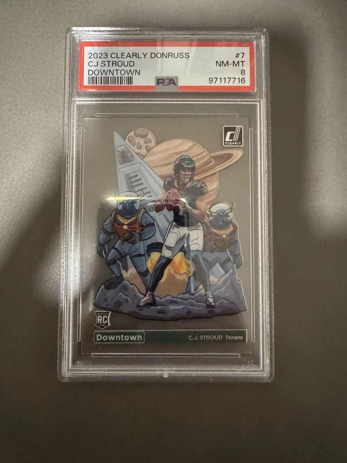 CJ Stroud Panini Clearly Donruss Downtown #7 Base