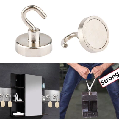 23/40/50KG Heavy Duty Mini Magnetic Hooks Hanger Hold Strong Magnet Hook Fridge