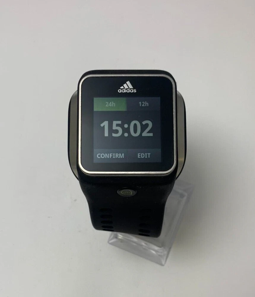 adidas miCoach SMART RUN G76792 Black Wrist Watch eBay