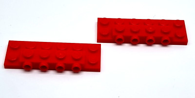 LEGO Nr-4565431 Basic Platte  2X6X2/3 rot mit 4 Noppen / 2 Stück