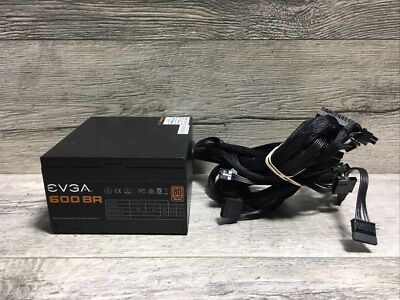 EVGA 600 BR 100-BR-0600-K1 600W ATX12V / EPS12V 80+ Bronze Power Supply L19-04