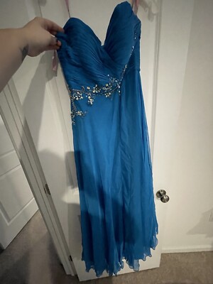 Blush Prom By Alexia Size 14 Blue Prom Dress | eBay