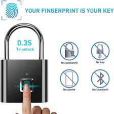Keyless Smart USB Charging Fingerprint Lock Smart Padlock Waterproof Door Lock