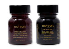 Mehron Makeup Stage Blood Special Effect-Bright/Dark-SPFX Fake Blood 1OZ-Choose