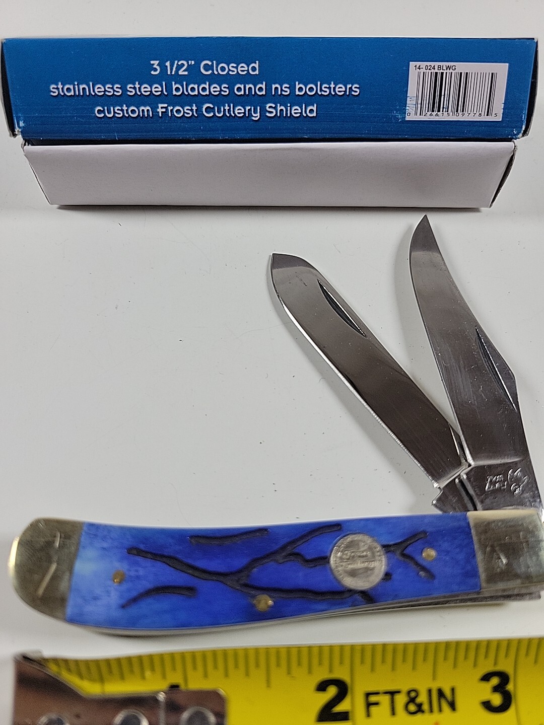 Frost Cutlery Bullet Trapper Pocketknife New Stainless Steel Blade