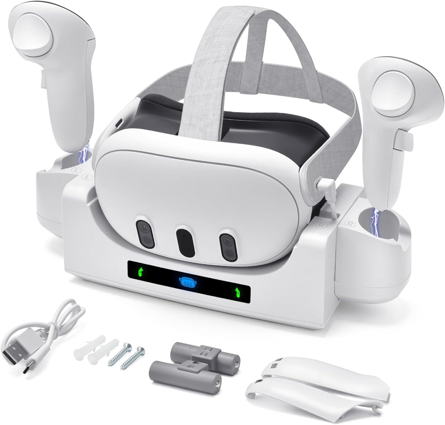 VR Charging Station Charger for Oculus/Meta Quest 3 Controller Storage Dock-image