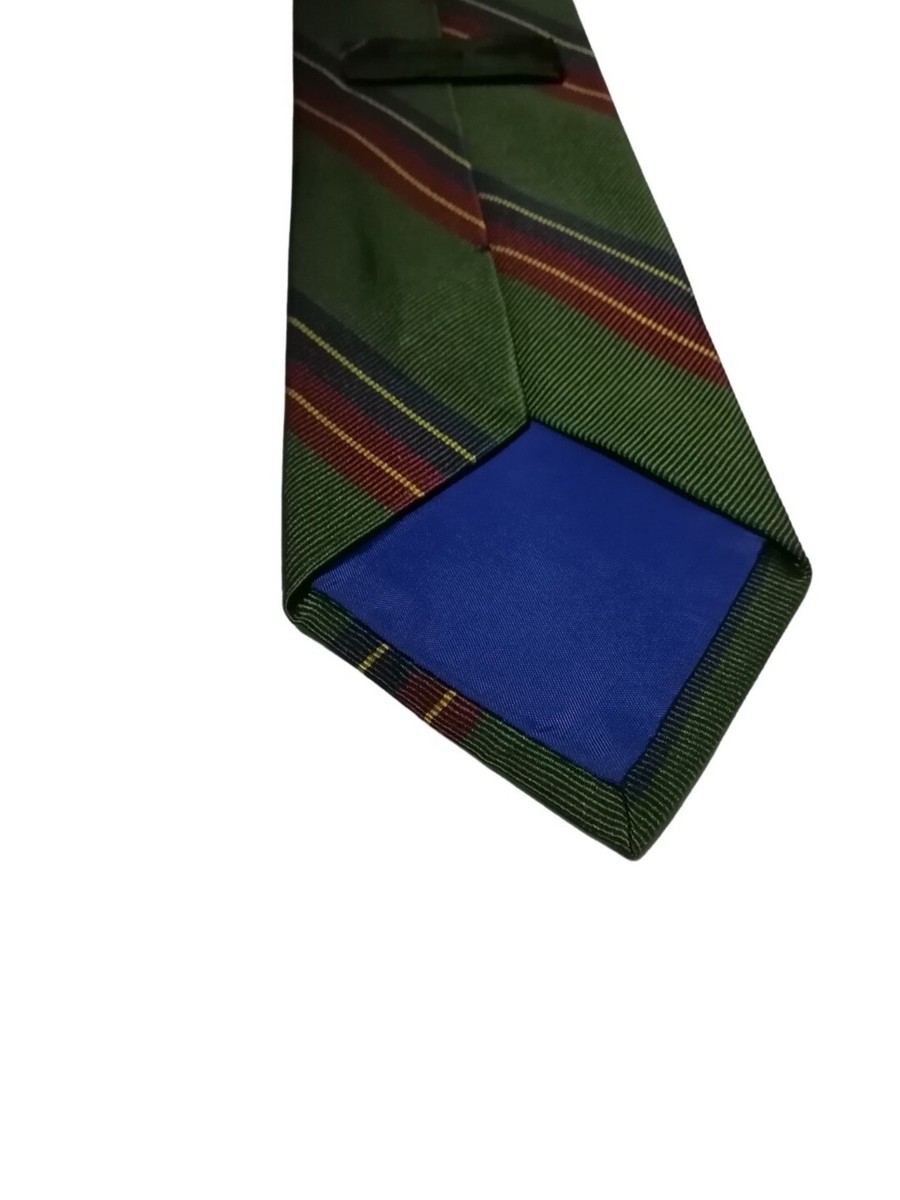 Michael J Drake vintage drake's Tie green Handmade in japan