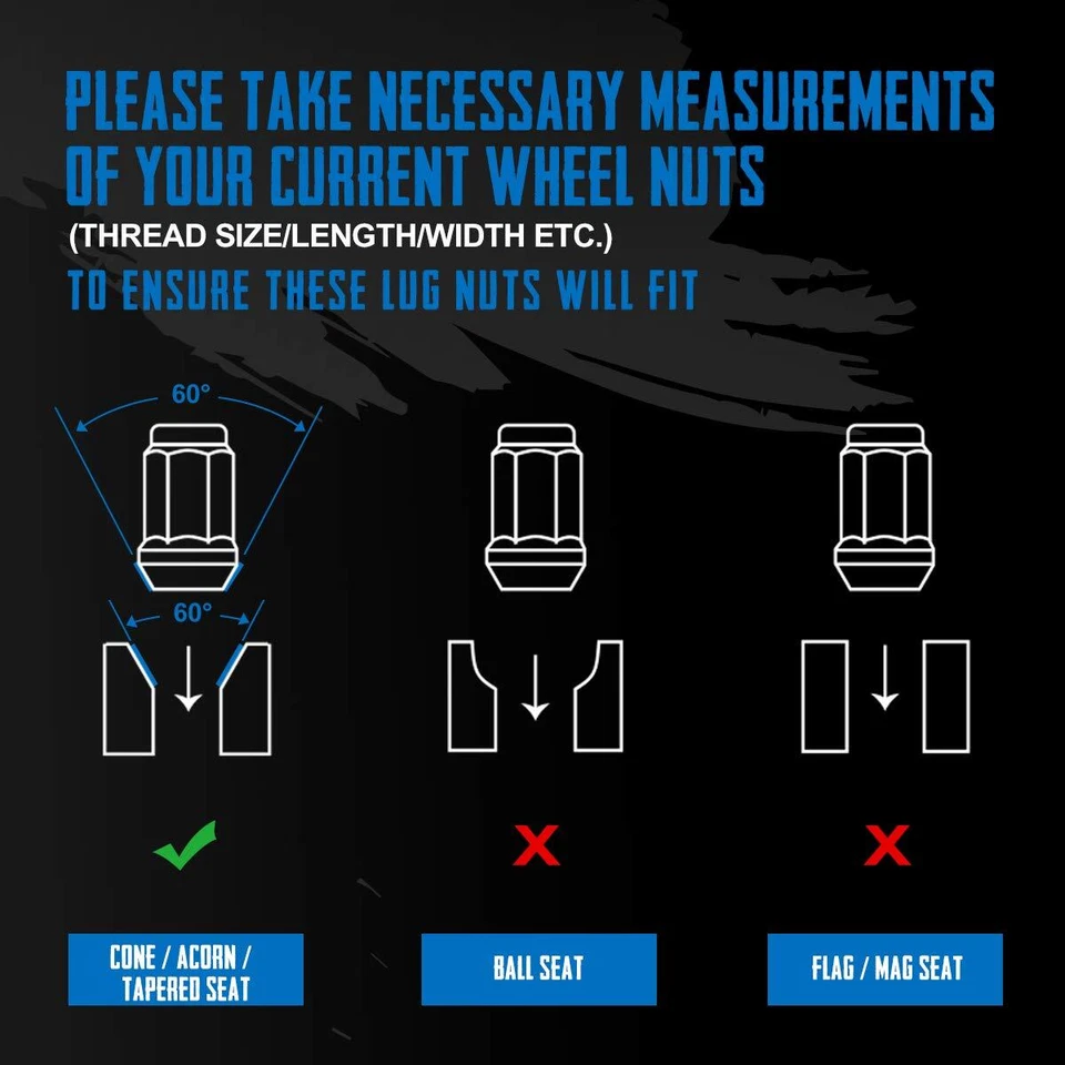 Tuercas cromadas M12x1,5x1,25 para Ford Fusion 2006-2020 Ford Focus 2013-2017 Foto 3 de 4