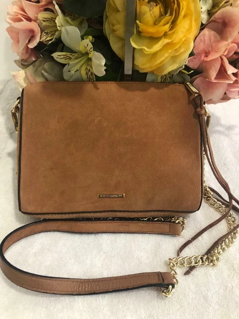 Rebecca Minkoff AVERY suede chain strap Crossbody Bag (220