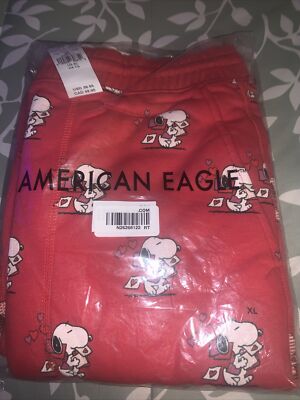 american eagle snoopy pajamas men's
