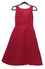 Oscar De La Renta Women Dress Size 2 NWT 100% Silk Fuchsia