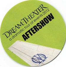 Dream Theater Backstage Pass 2011-2012 Green After Show Pass 2012 Variant