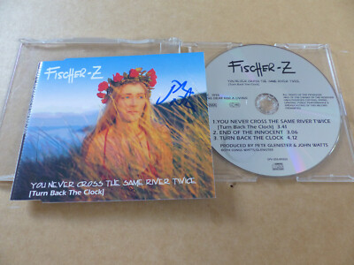 FISCHER-Z signed Autogramm signiert ''YOU NEVER CROSS THE SAME RIVER TWICE'' CD