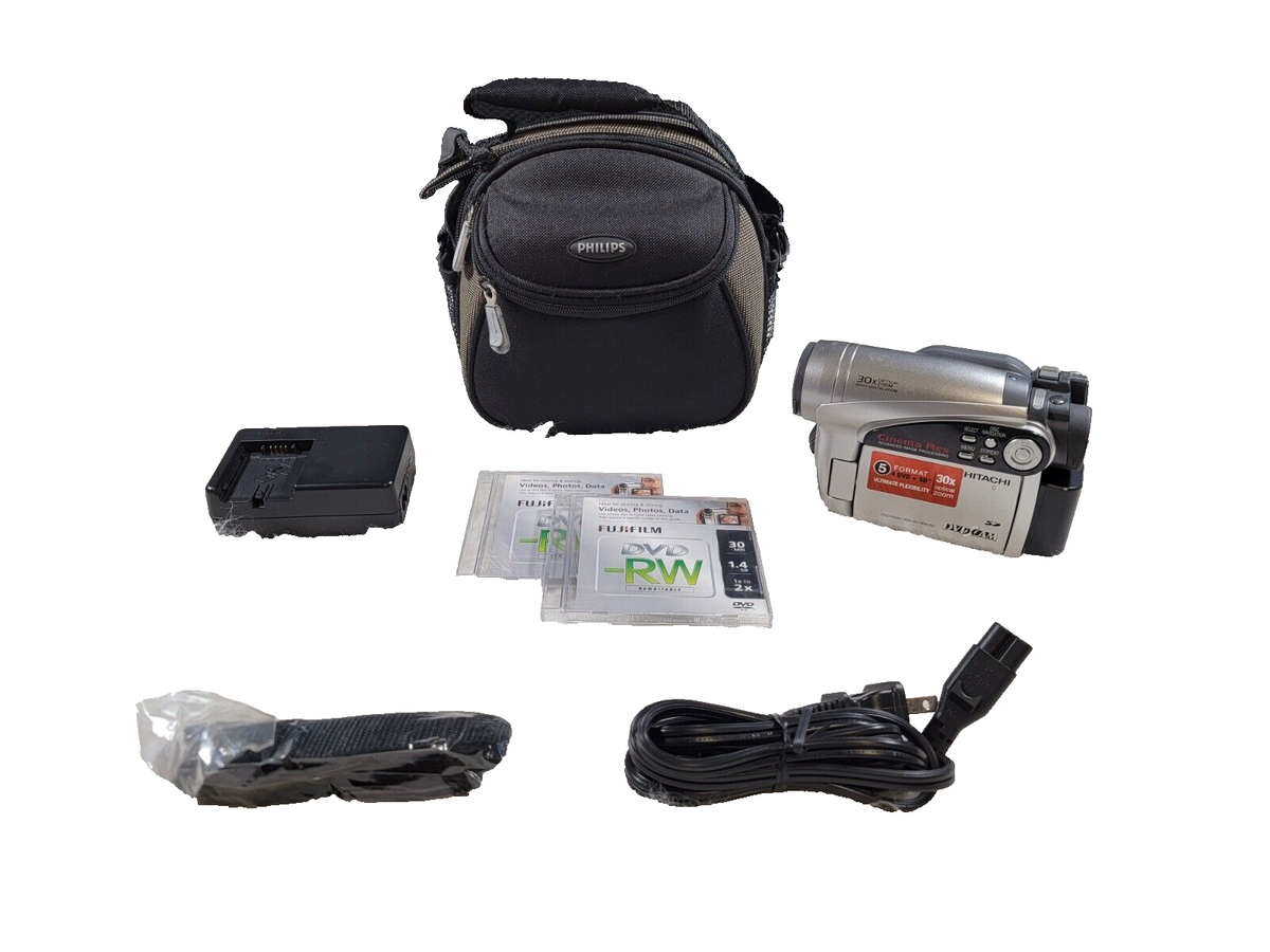 Hitachi DZ-GX5020A DVD Camcorder with 30x Optical Zoom, Bundle | eBay
