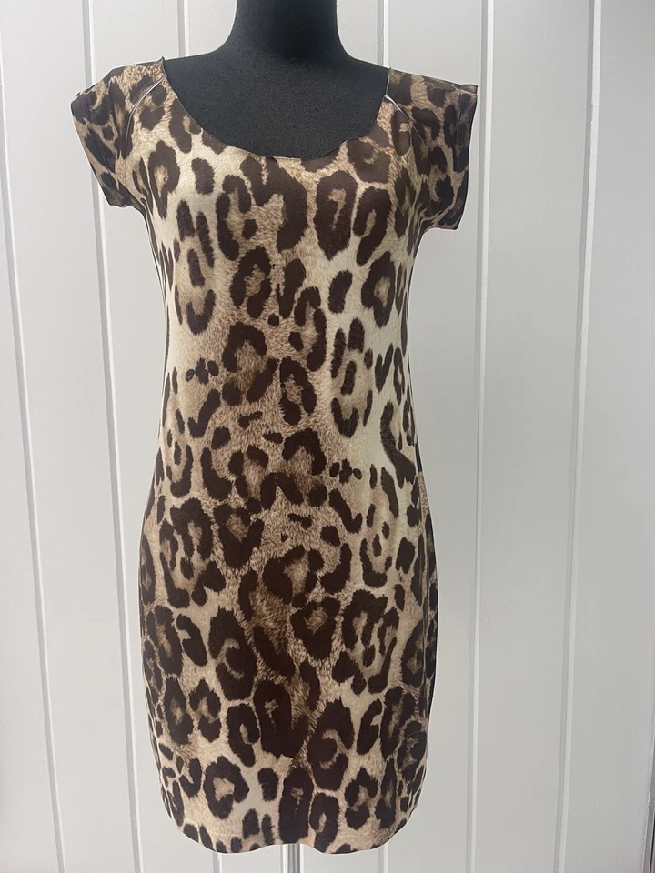 NUEVO VESTIDO PATRICIA FIELD NEW YORK LEOPARDO TALLA PEQUEÑA