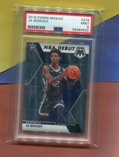 JA MORANT MEMPHIS GRIZZLIES 2019 PANINI MOSAIC BASKETBALL CARD #274 PSA 9