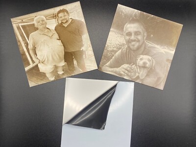 Upload photos for custom Engraving on stainless Steel. From 4 X4  To 8 X8 