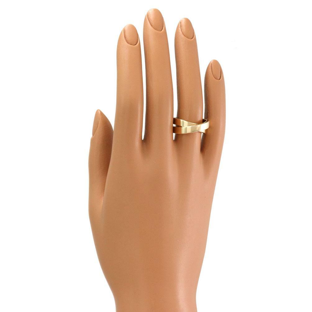 Cartier Nouvelle Vague Ring 18k YGold Crossover Band Size EU 51-US