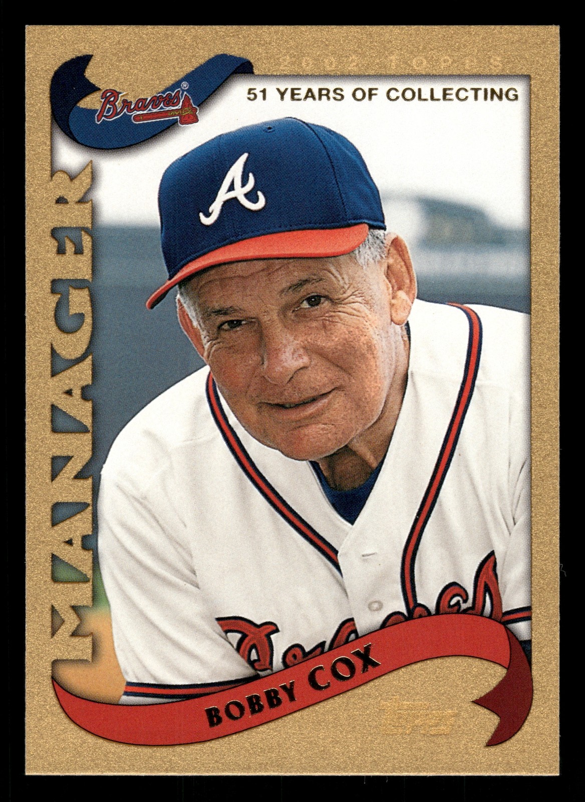 Bobby Cox Atlanta Braves 2002 Topps Gold #285 SN /2002