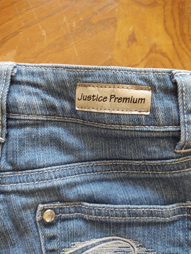 Justice Premium Jeans Shorts 2 Pair Size 7 R And Size 8 S - Picture 8 of 14