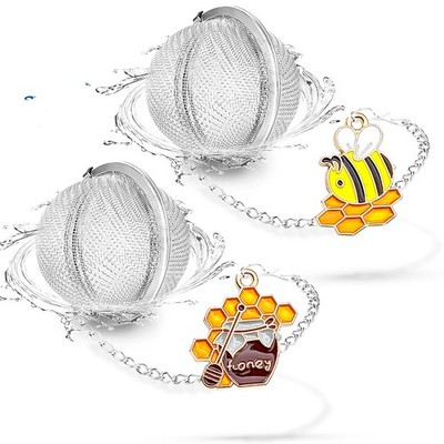 Tea Strainers for Loose Tea, Set of 2 Stainless Steel Tea Ball, Tea infuser w...