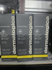  Dermalogica Porescreen SPF 40 Niacinamide Mineral 5/25 Lot Of 3