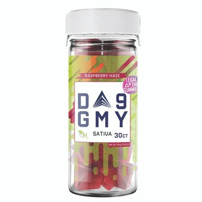 SATIVA 9 GUMMIES - 30CT Raspberry HDELTA 9 GUMMIES -aze 810mg (15mg ea.) 