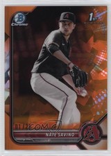 2022 Bowman Chrome Draft Sapphire Edition Orange /25 Nate Savino #BDC-163 0jr6