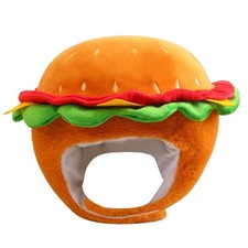 Hamburger Hat Photo Prop Burger Costume Hat Cute for Party, Cosplay