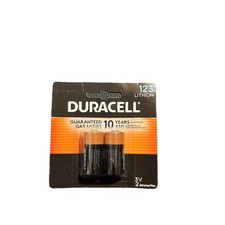 2-Pack Duracell 123 Lithium 3V Photo Battery Expires March 2034