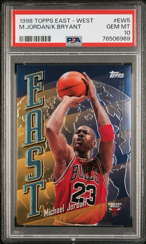 1998 Topps East - West #EW5 Michael Jordan Kobe Bryant PSA 10 GEM MT