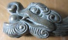 ANTIQUE JAPANESE BRONZE FIGURAL MYTHICAL SPIRITUAL FIGURINE SOME DAMAGE — photo 2