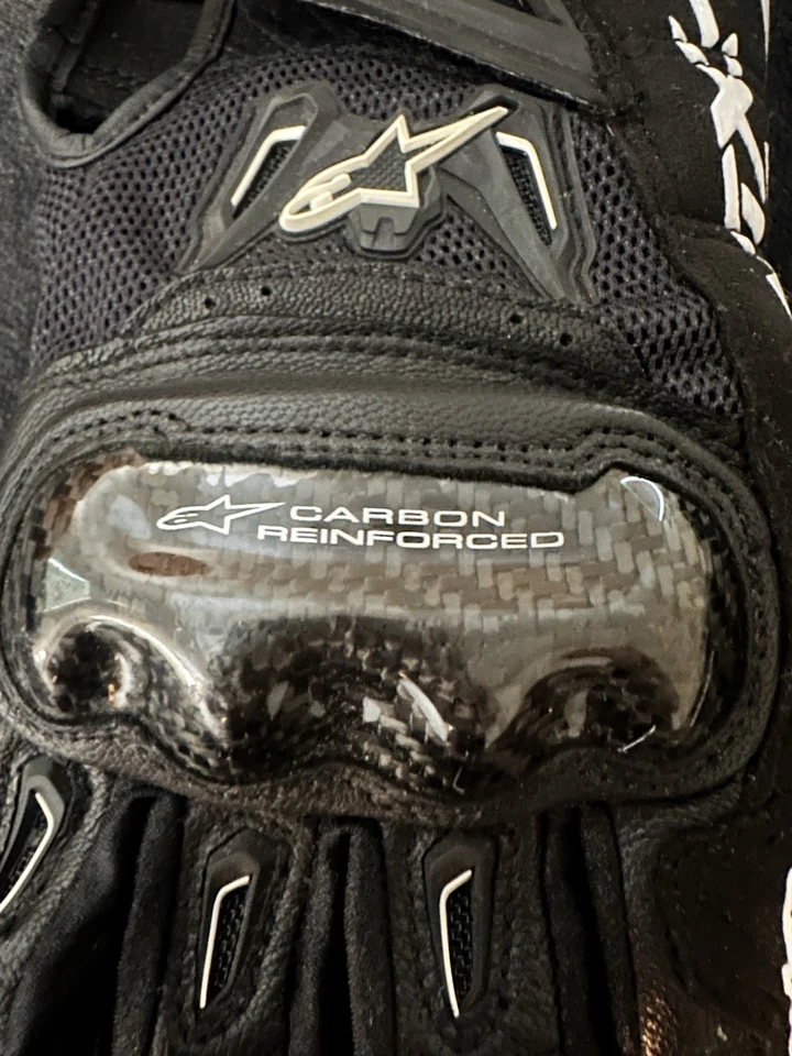 Guantes Alpinestars Smx-2 Air Carbon V2 negros para hombre M Foto 4 de 4