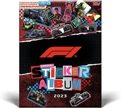 Formula 1 F1 2023 Complete Set 154 Stickers + Empty Album Topps