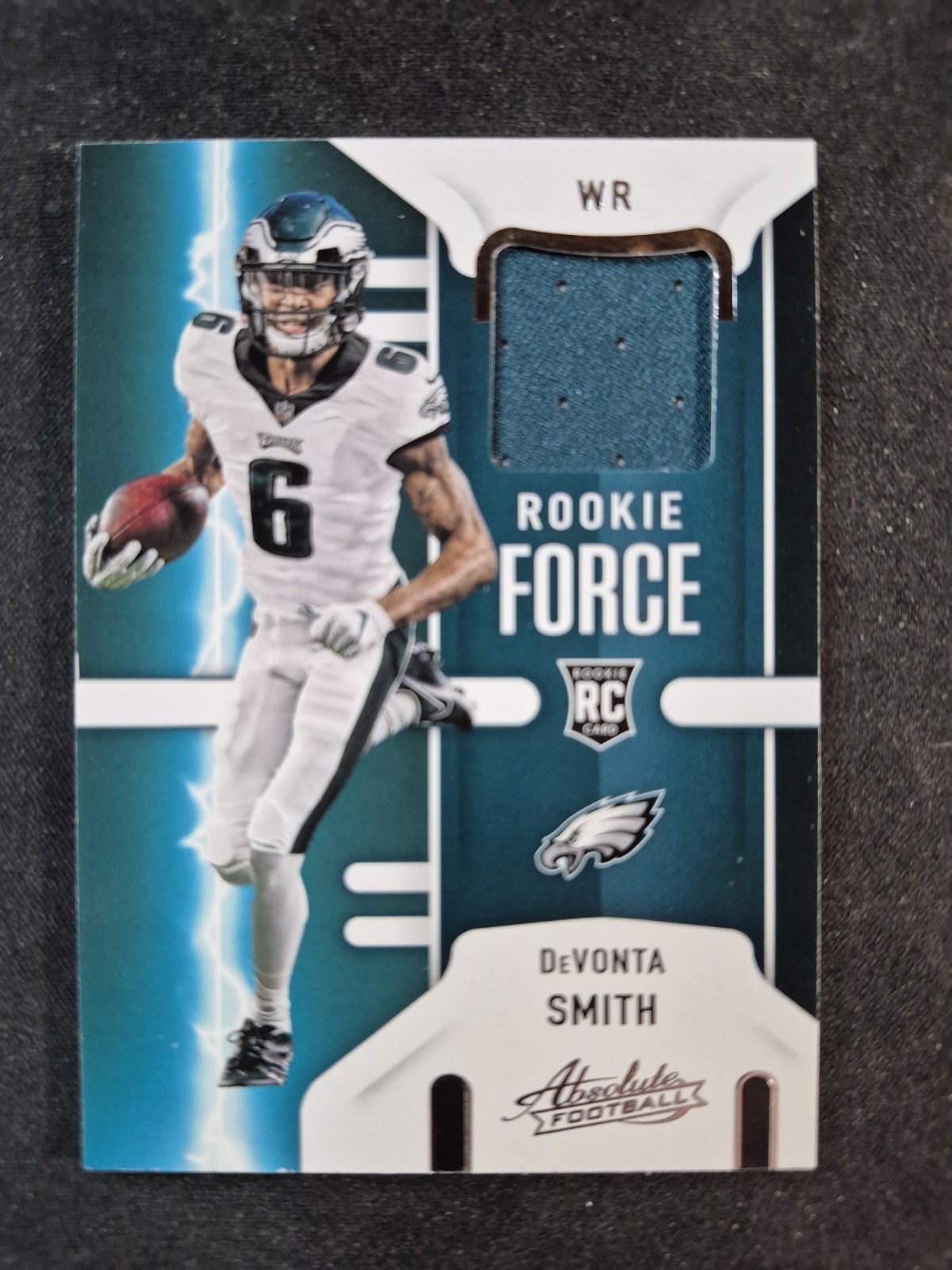 2021 Panini Absolute - Rookie Force Relics #RF-DVS Devonta Smith Relic Patch