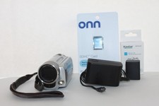 Canon FS100A Camcorder Video Camera New Battery Charger SD Card LCD Crack Works