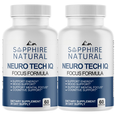NeuroTech IQ Cognitive Formula Supplement - 2 Bottle 120 Capsules