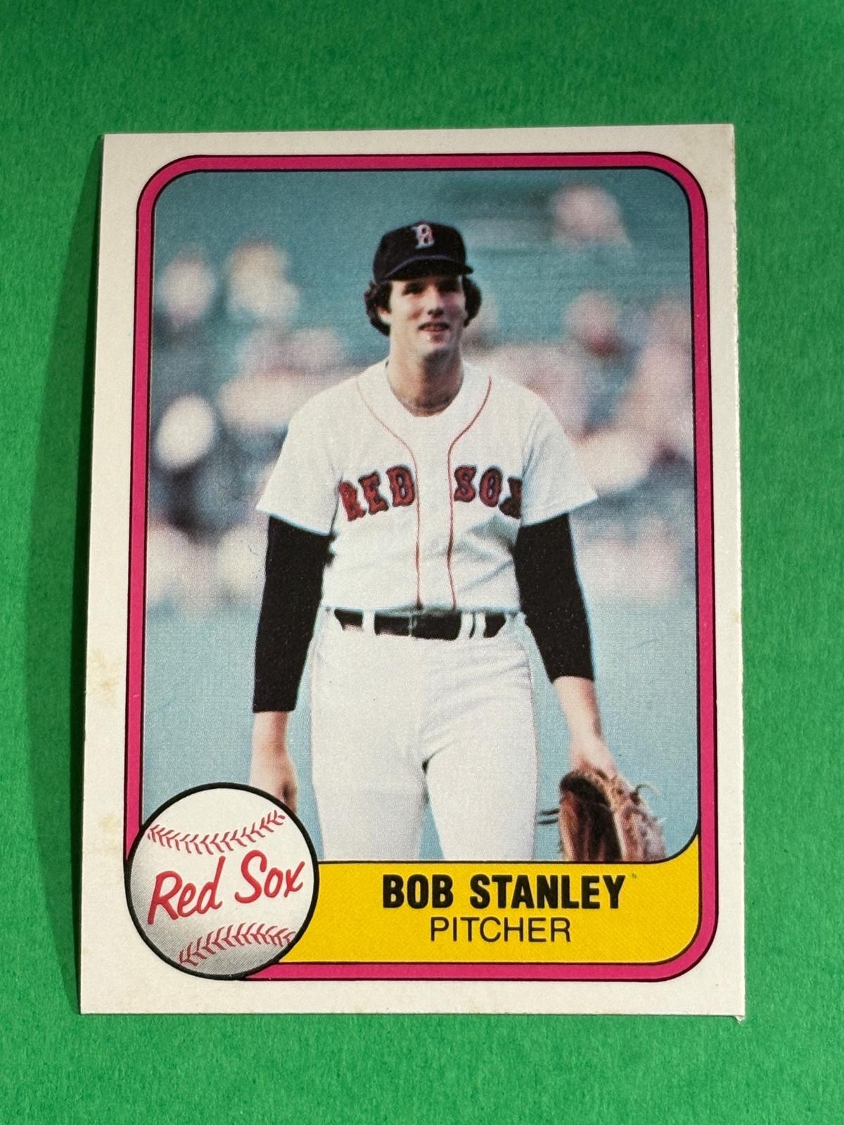Bob Stanley 1981 Fleer Boston Red Sox #234 Z26