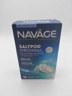 Navage Nasal System Original Saltpods 30ct Brand New Sealed Salt Pods Exp 2029