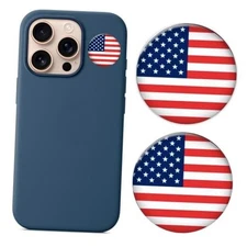Patriotic 3D Silicone Stickers for Laptop, Phone, and Car – Classic Flag
