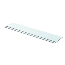 2026 1/2x Shelves Panel Glass Clear Sheet Shelf Panel Ledge Multi Sizes vidaXL
