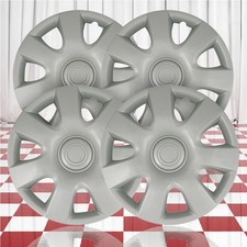 15 Push-on Silver Hubcaps For 2002-2004 Toyota Camry Qty Four