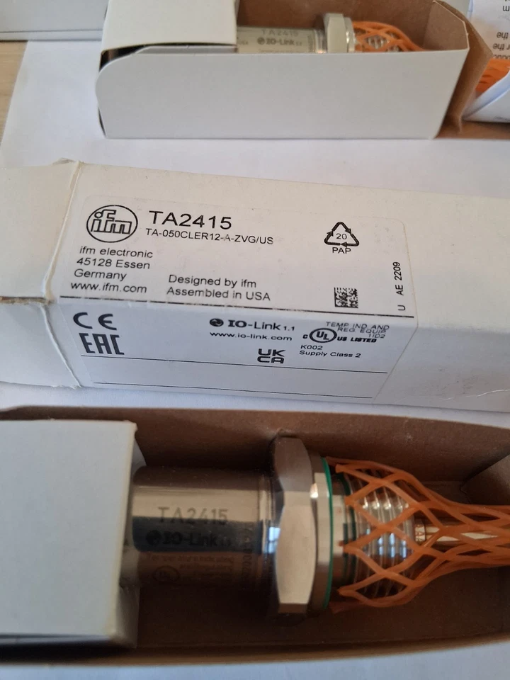 IFM TEMPERATURE TRANSMITTER MODEL TA2415 TA-050CLER12-A-ZVG/US NEW BOXED - Image 3 of 4