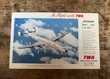 Vintage TWA "Trans World Airlines" Airlines Postcard - Unused